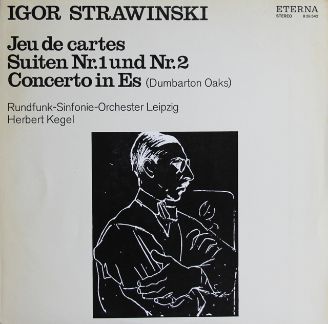 【テストプレス】　ケーゲルのストラヴィンスキー/バレエ音楽「カルタ遊び」ほか　独ETERNA　3740　LP レコード