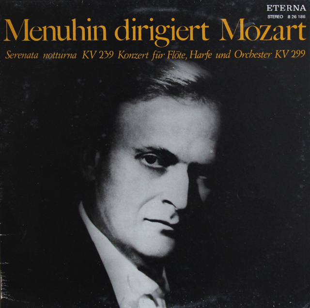 【テストプレス】　メニューインのモーツァルト/セレナーデ第6番ほか　独ETERNA  3740　LP レコード
