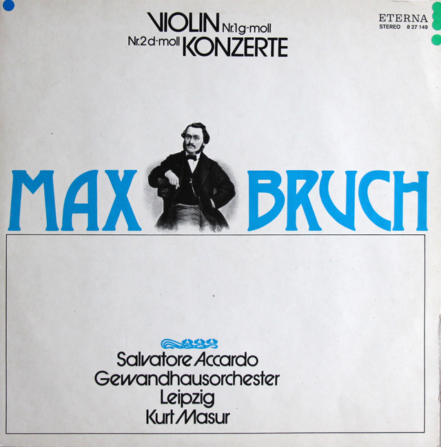 アッカルド、マズアのブルッフ/ヴァイオリン協奏曲第1、2番　独ETERNA　3740　LP レコード