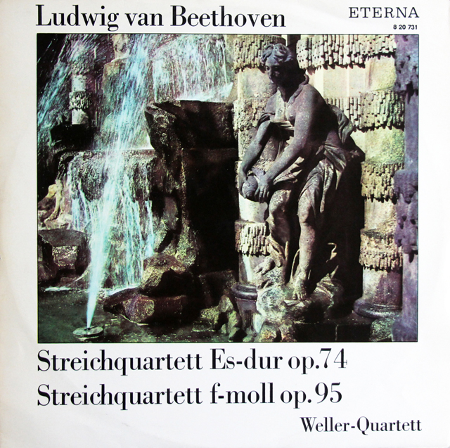 【モノラル】　ウェラー四重奏団のベートーヴェン/弦楽四重奏曲第10番「ハープ」&11番「セリオーソ」　独ETERNA　3740　LP レコード