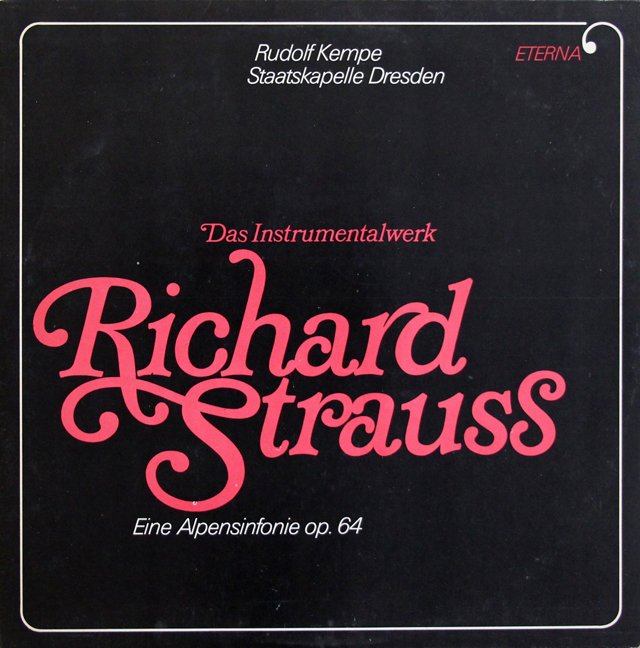 【テストプレス】　ケンペのR.シュトラウス/アルプス交響曲　独ETERNA　3741　LP レコード