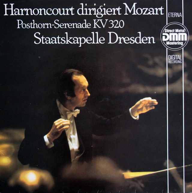 アーノンクールのモーツァルト/セレナーデ第9番「ポストホルン」ほか　独ETERNA　3741　LP レコード