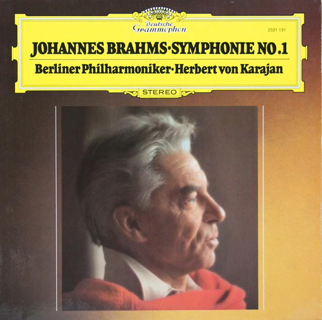 カラヤンのブラームス/交響曲第1番　独DGG　3741　LP レコード