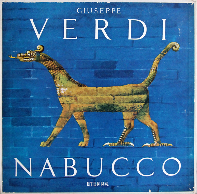 【テストプレス】　プレヴィターリのヴェルディ/「ナブッコ」全曲　独ETERNA　3741　LP レコード