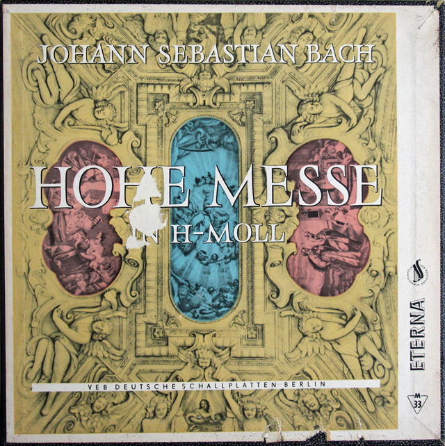 【テストプレス】　マウエルスベルガーのバッハ/ロ短調ミサ　独ETERNA　3741　LP レコード
