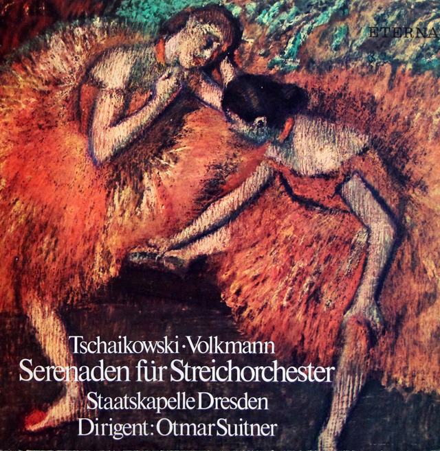 スウィトナーのチャイコフスキー、フォルクマン/弦楽セレナーデ集　独ETERNA　3742　LP レコード