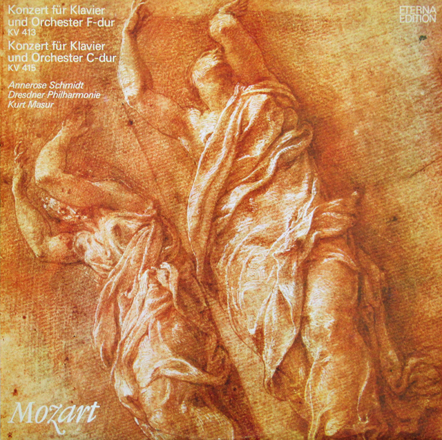 【テストプレス】　シュミット、マズアのモーツァルト/ピアノ協奏曲第11、13番　独ETERNA　3742　LP レコード