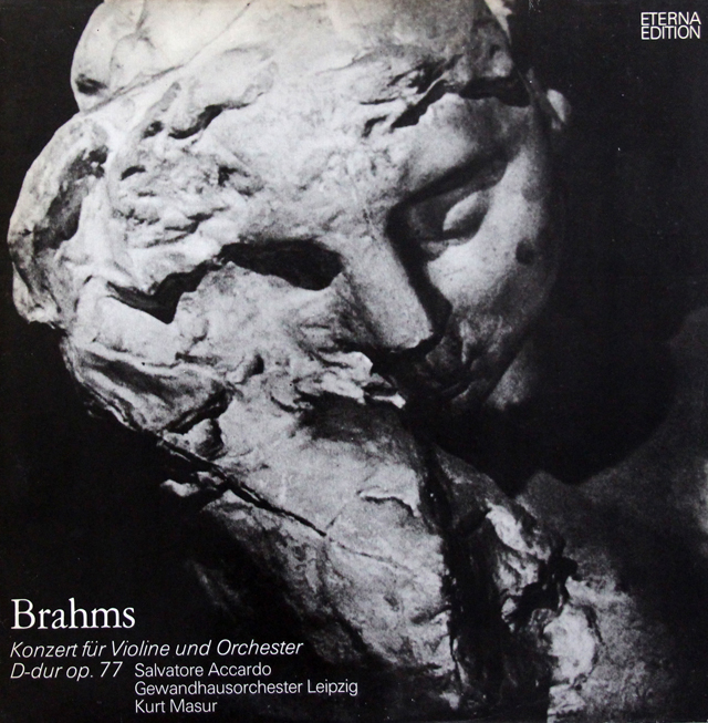 【テストプレス】　アッカルド、マズアのブラームス/ヴァイオリン協奏曲　独ETERNA　3742　LP レコード