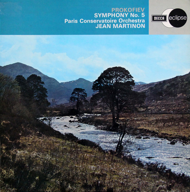 マルティノンのプロコフィエフ/交響曲第5番　英DECCA　3742　LP レコード