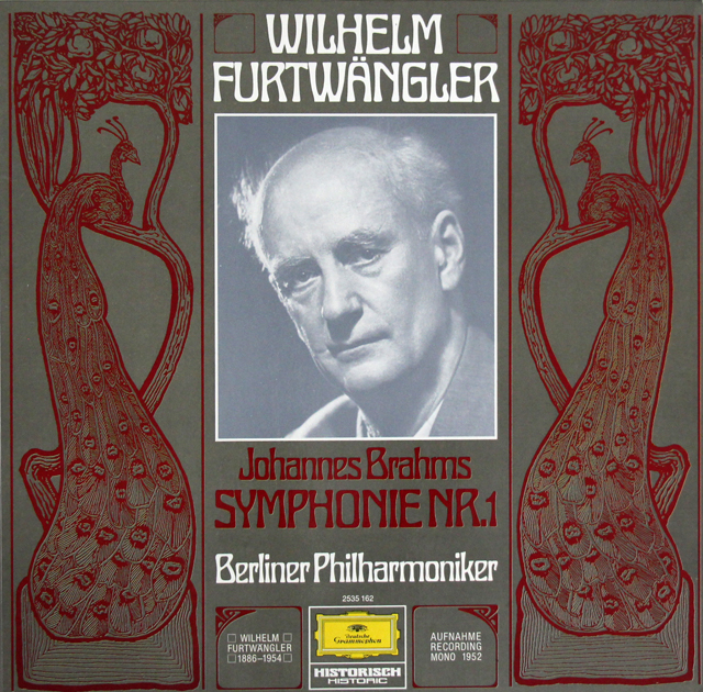 フルトヴェングラーのブラームス/交響曲第1番　独DGG　3743　LP レコード
