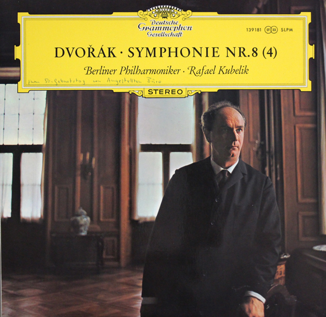 クーベリックのドヴォルザーク/交響曲第8番　独DGG　3743　LP レコード