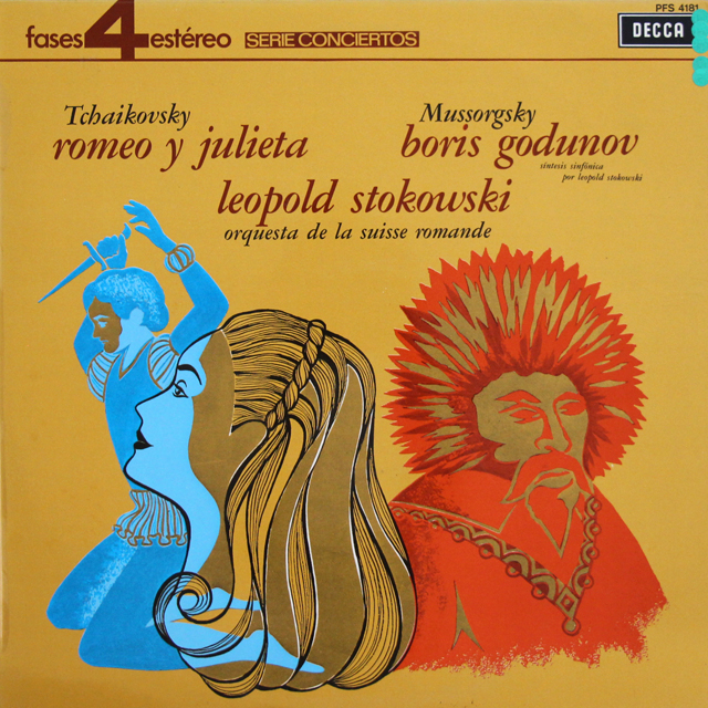 ストコフスキーのチャイコフスキー/ロミオとジュリエットほか　英DECCA　3743　LP レコード