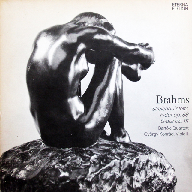 バルトーク四重奏団、コンラードのブラームス/弦楽五重奏曲第1、2番　独ETERNA　3743　LP レコード