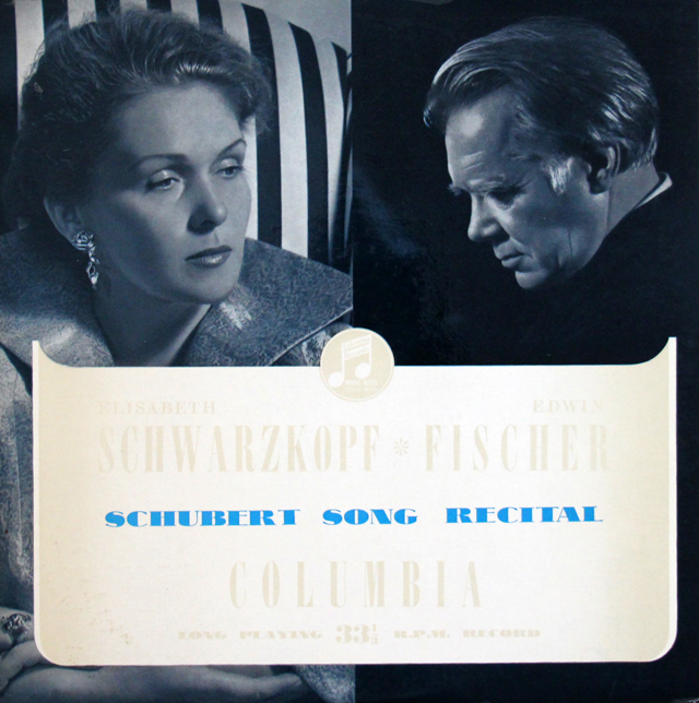 【オリジナル盤】シュヴァルツコップの「シューベルト・リサイタル」　英Columbia　3744　LP レコード