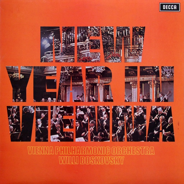 【オリジナル盤】　ボスコフスキー、ウィーンフィルのニュー・イヤー・コンサート　英DECCA　3744　LP レコード