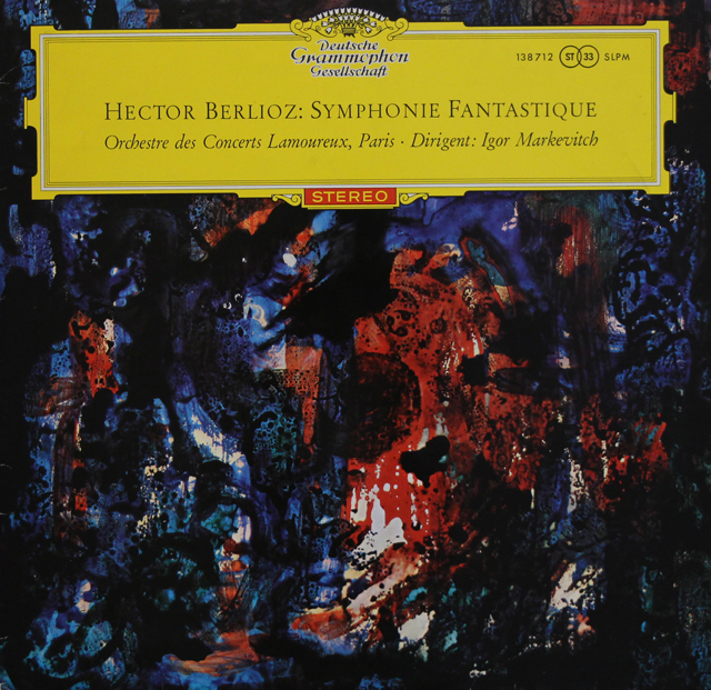 【赤ステレオ、独最初期盤】　マルケヴィチのベルリオーズ/幻想交響曲　独DGG　3744　LP レコード
