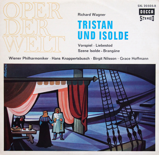 クナッパーツブッシュのワーグナー/「トリスタンとイゾルデ」抜粋　独DECCA　3744　LP レコード