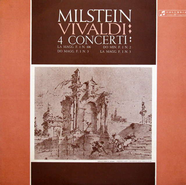 ミルシュタインのヴィヴァルディ/4つの協奏曲集　イタリアColumbia　3744　LP レコード