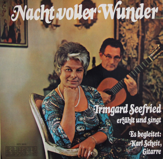 【直筆サイン入り】ゼーフリート、シャイトの「不思議に満ちた夜」（ゼーフリートの歌と語り）　オーストリアPREISER RECORDS　3744　LP レコード