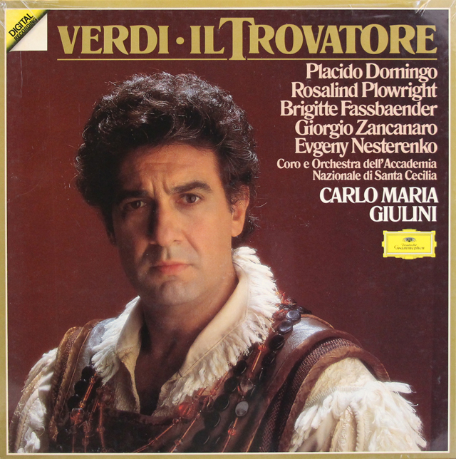 【未開封】　ドミンゴ、ジュリーニのヴェルディ/「イル・トロヴァトーレ」全曲　独DGG　3744　LP レコード