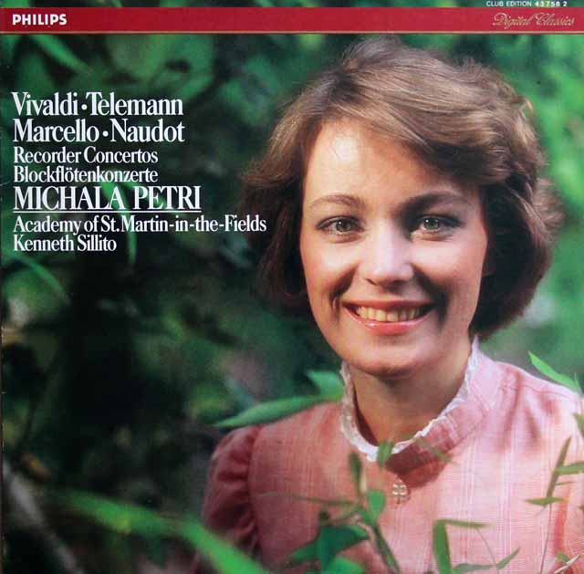 ペトリのヴィヴァルディ、テレマンら/リコーダー協奏曲集　蘭PHILIPS　3745　LP レコード