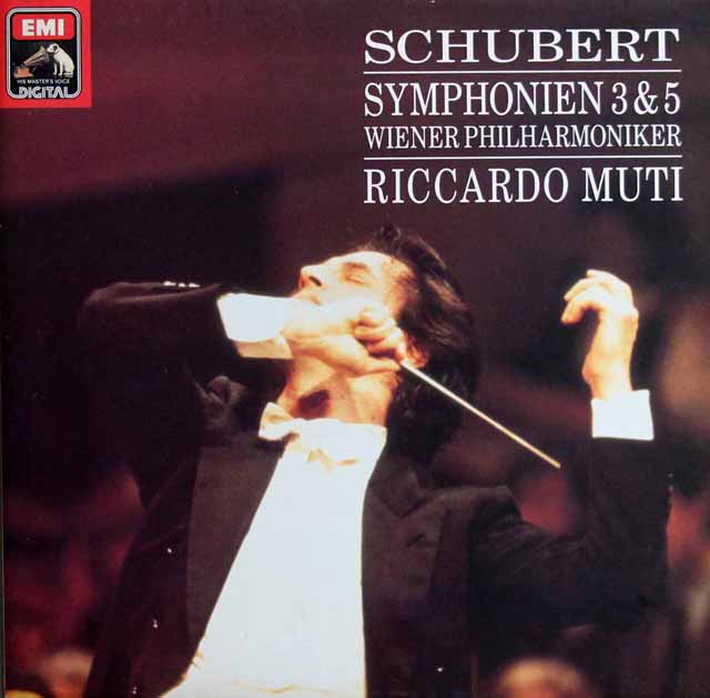 ムーティのシューベルト/交響曲第3、5番　独EMI　3745　LP レコード