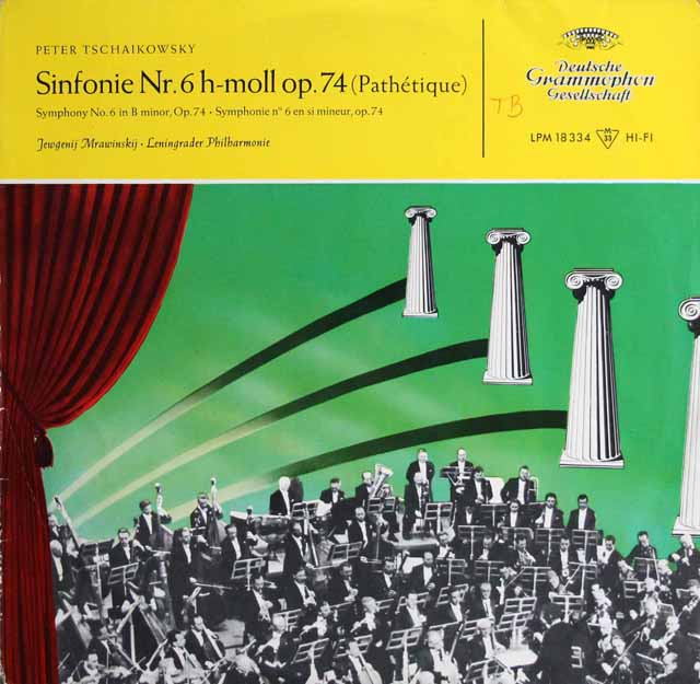 ムラヴィンスキーのチャイコフスキー/交響曲第6番「悲愴」　独DGG　3745　LP レコード