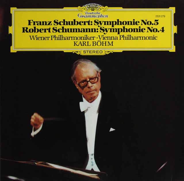 ベームのシューマン/交響曲第4番ほか　独DGG　3745　LP レコード