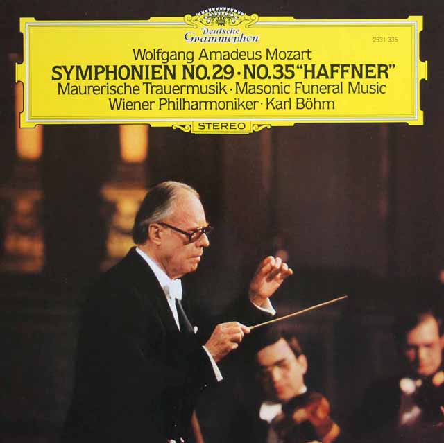 ベームのモーツァルト/交響曲第29、35番「ハフナー」ほか　独DGG　3745　LP レコード