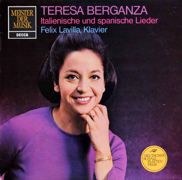 ベルガンサのイタリア&スペイン歌曲集　独DECCA　3745　LP レコード