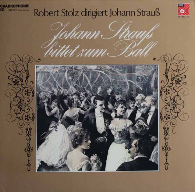 シュトルツの「J.シュトラウスII/舞踏会へのお誘い」　独BASF　3745　LP レコード