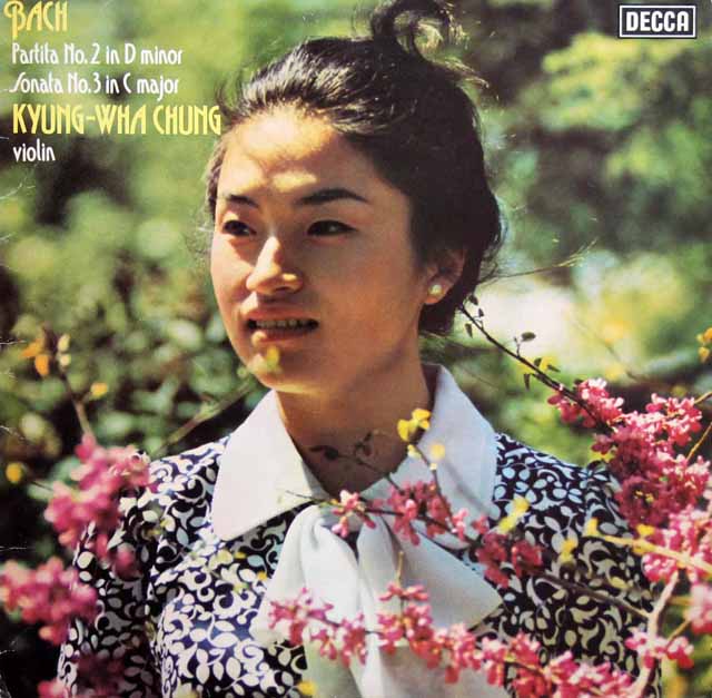 チョンのバッハ/無伴奏ヴァイオリンのためのパルティータ&ソナタ　 蘭DECCA　3745　LP レコード