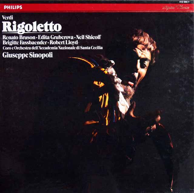 シノーポリのヴェルディ/「リゴレット」全曲　蘭PHILIPS　3745　LP レコード