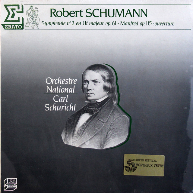 【未開封】　シューリヒトのシューマン/交響曲第2番ほか　仏ERATO　3746　LP レコード