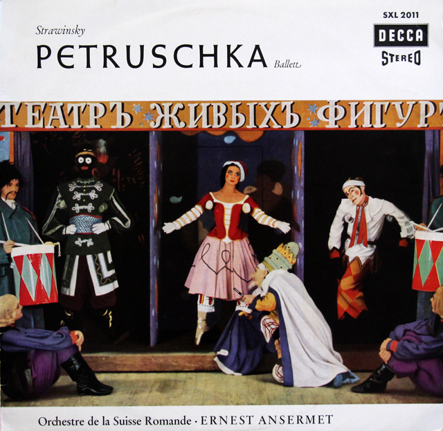 【独最初期盤】アンセルメのストラヴィンスキー/バレエ「ペトルーシュカ」　独DECCA　3746　LP レコード