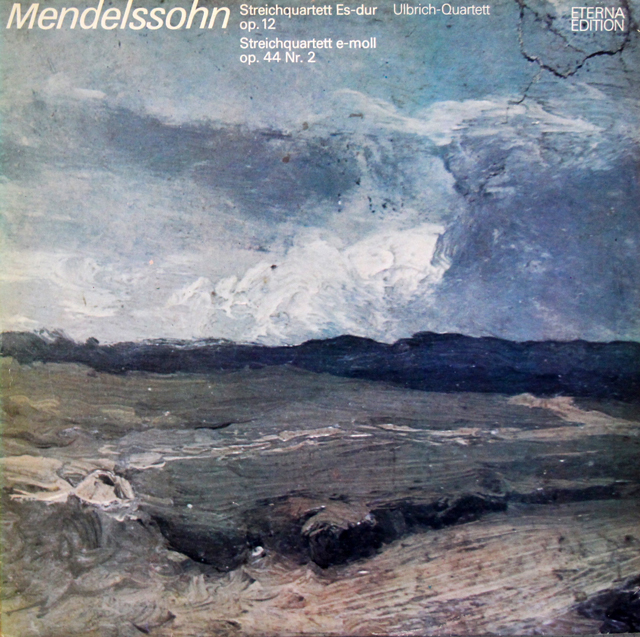 【テストプレス】　ウルブリヒ四重奏団のメンデルスゾーン/弦楽四重奏曲弦楽四重奏曲 第1番ほか　独ETERNA　3746　LP レコード