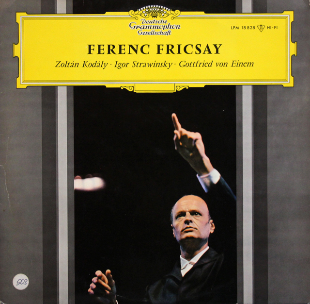 【テストプレス・モノラル】　フリッチャイのコダーイ/「ハーリ・ヤーノシュ」ほか　独DGG　3746　LP レコード