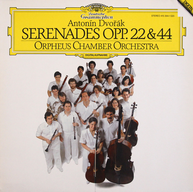 オルフェウス室内管弦楽団のドヴォルザーク/セレナード第1番、第2番　独DGG　3746　LP レコード
