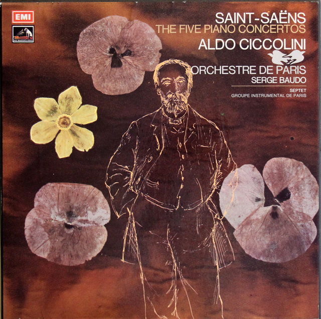 【オリジナル盤】チッコリーニ、ボドのサン=サーンス/ピアノ協奏曲第1番～第5番「エジプト風」 　 英EMI　3746　LP レコード