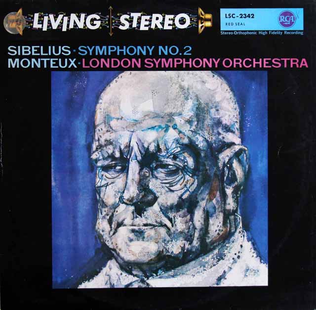 モントゥーのシベリウス/交響曲第2番　独RCA　3801　LP レコード
