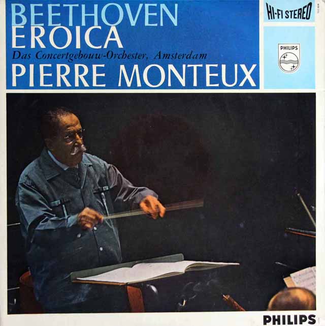 【オリジナル盤】　モントゥーのベートーヴェン/交響曲第3番「英雄」　蘭PHILIPS　3801　LP レコード