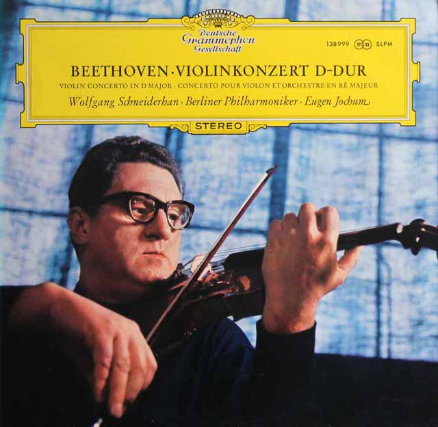 【独最初期盤】　シュナイダーハン、ヨッフムのベートーヴェン/ヴァイオリン協奏曲　独DGG　3801　LP レコード