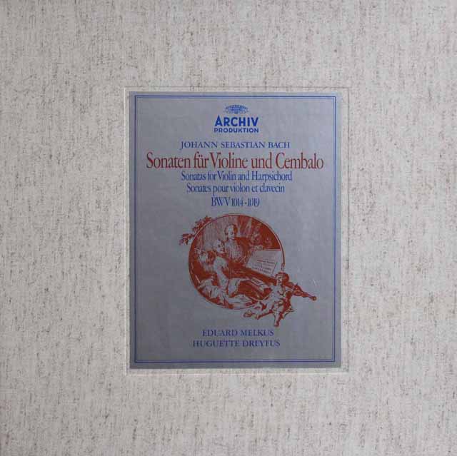 メルクス、ドレフュスのバッハ/ヴァイオリンソナタ集　独ARCHIV　3801　LP レコード