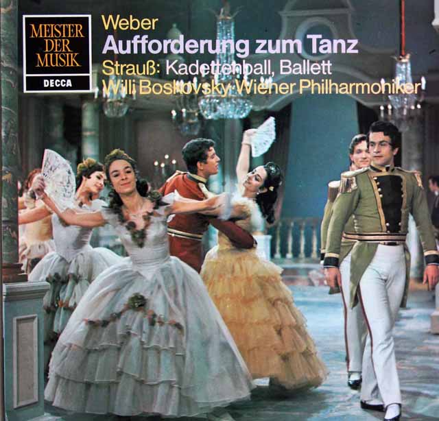 ボスコフスキーのウェーバー/「舞踏への勧誘」ほか　独DECCA　3801　LP レコード