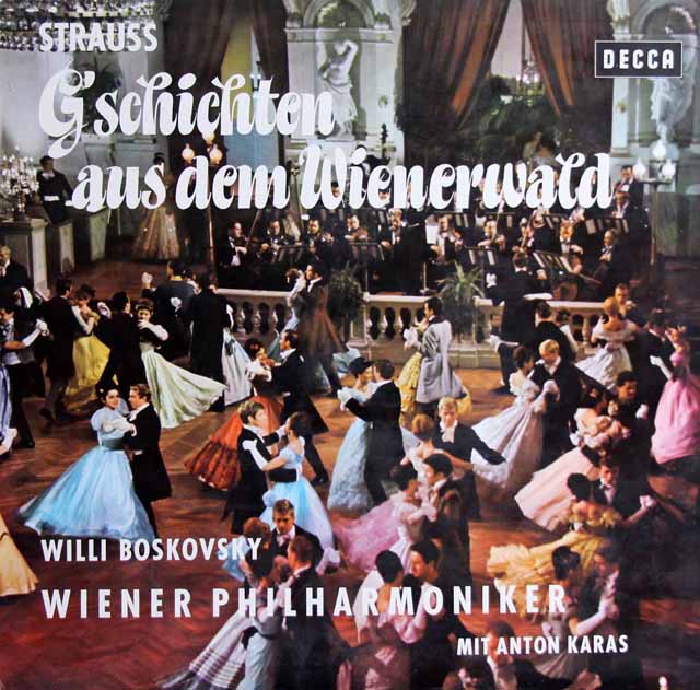 ボスコフスキーのJ.シュトラウス二世/「ウィーンの森の物語」ほか　独DECCA　3801　LP レコード