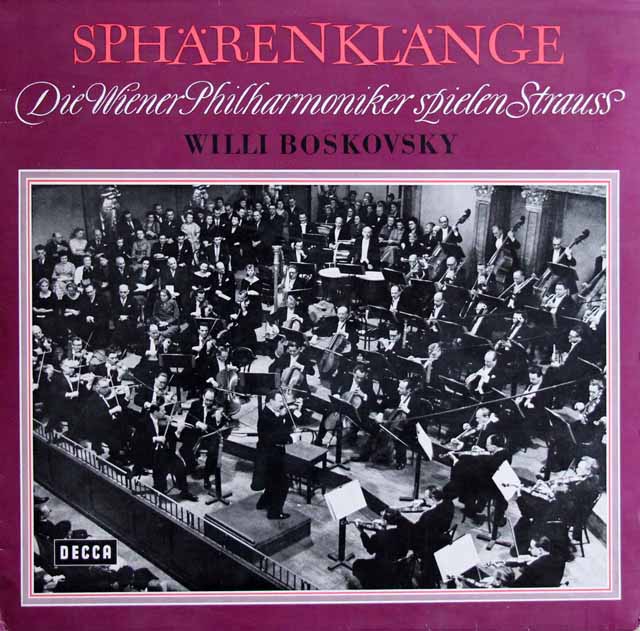 ボスコフスキーのJ.シュトラウス/ワルツ、ポルカ集　独DECCA　3801　LP レコード