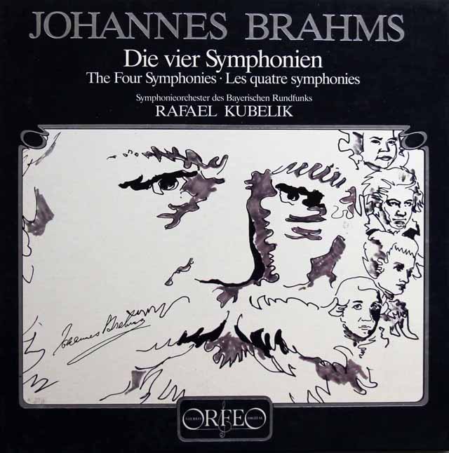 クーベリックのブラームス/交響曲全集　独ORFEO　3801　LP レコード
