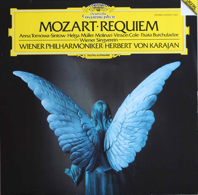 カラヤンのモーツァルト/レクイエム　独DGG　3802　LP レコード