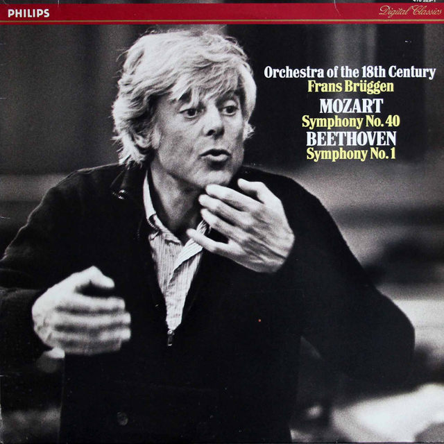 ブリュッヘンのモーツァルト/交響曲第40番ほか　蘭PHILIPS　3802　LP レコード