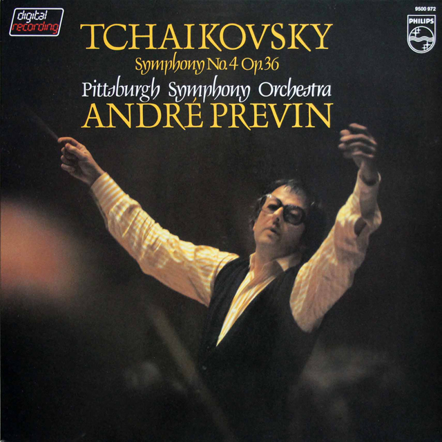 プレヴィンのチャイコフスキー/交響曲第4番　蘭PHILIPS　3802　LP レコード